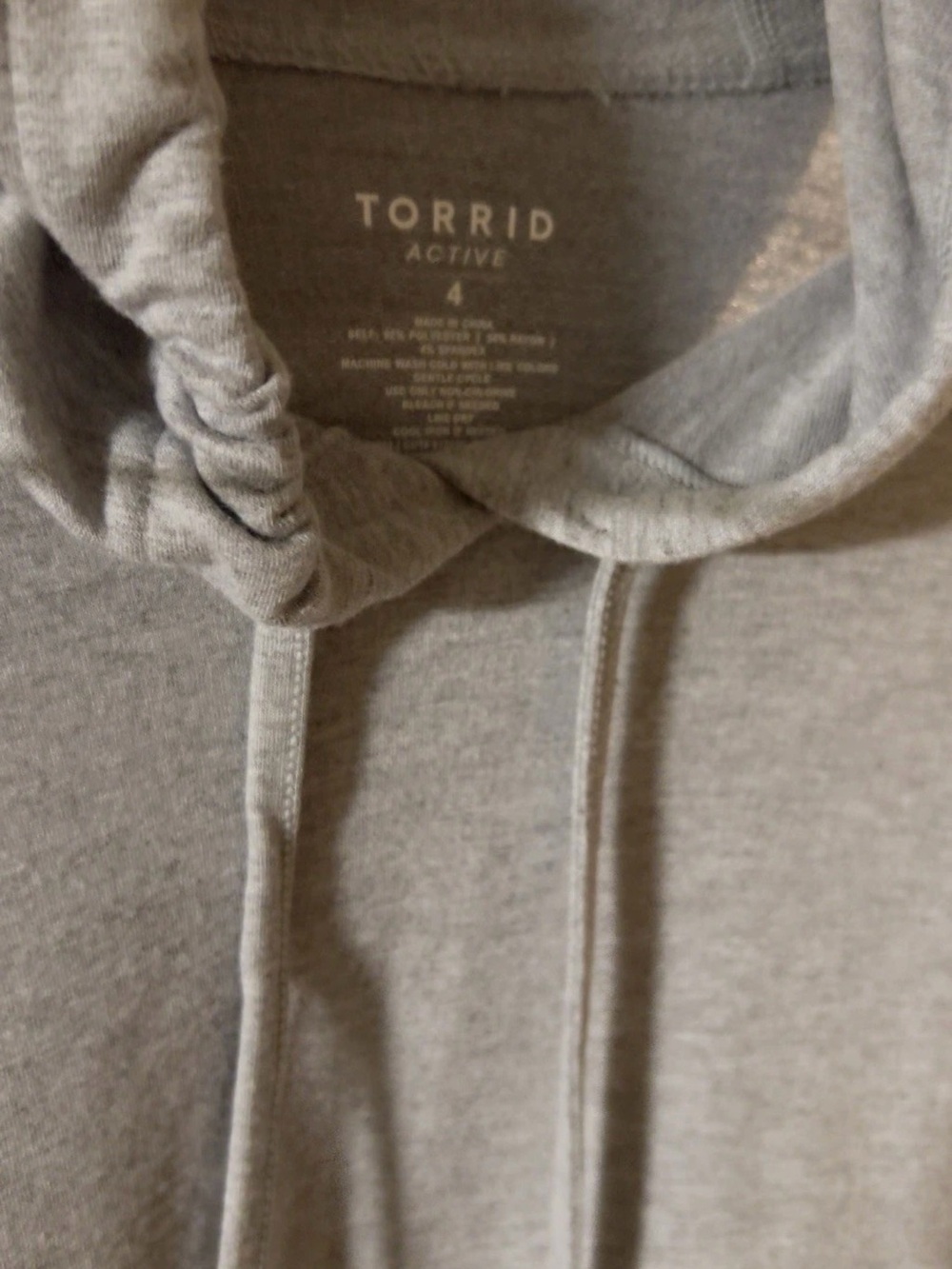 torrid Light Gray Pullover Hooded Sweatshirt